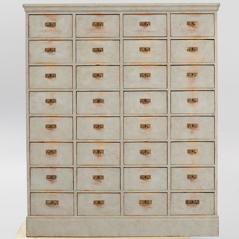 A drawer compartment, first half of the 20th century.