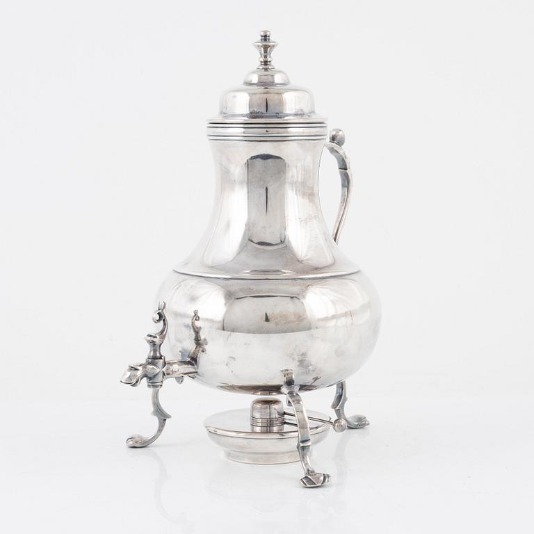 A silver plated samovar, Firma Svenskt Tenn, second half of the 20th Century.