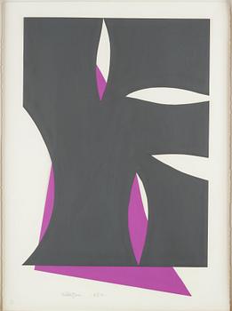 RICHARD MORTENSEN, collage, signerad och daterad 6- V-91.