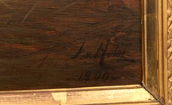 Johan von Holst, 1900,  vilande hund.