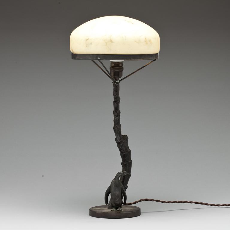 BORDSLAMPA, 1900-talets första hälft.