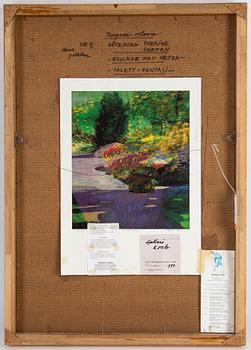 Ingvar Olson, mixed media/collage on panel, signed and dated 1997.