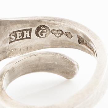 Sven-Erik Högberg, ring, silver, Göteborg 1985.