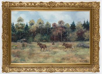 WALTER LILJENBERG, Oil on canvas, signed and dated -77.