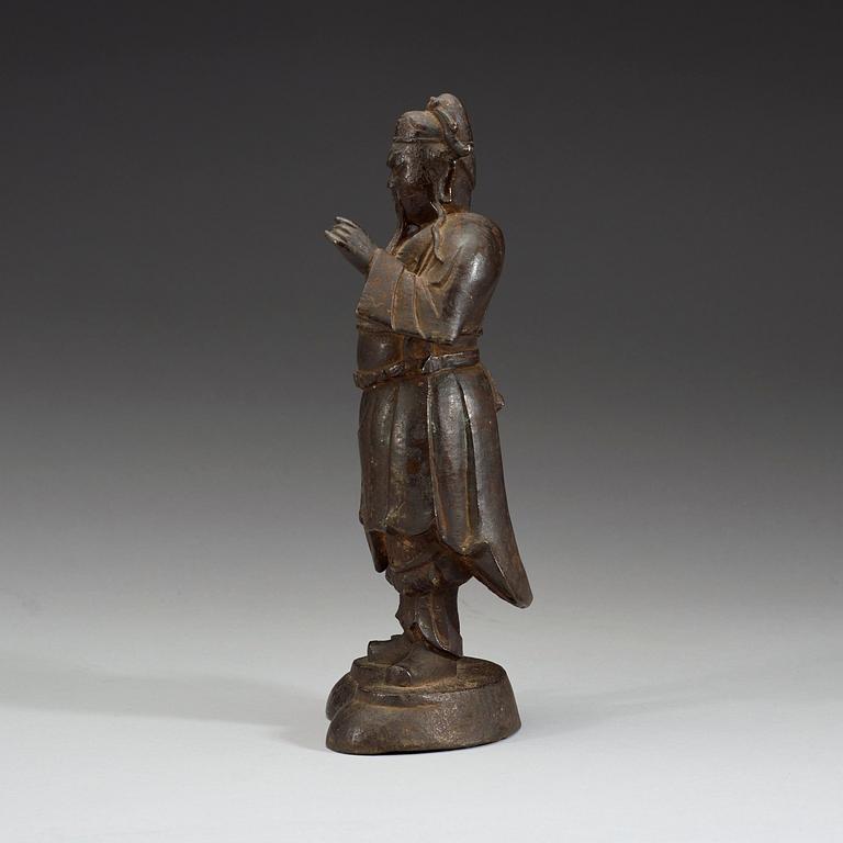 GUANYU, brons. Mingdynastin, 1600-tal.