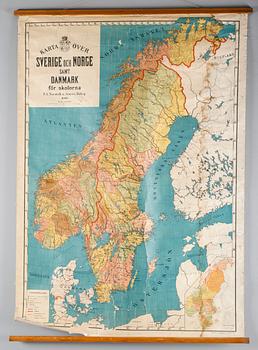 SKOLPLANSCHER, 3 st, 1900-talets först hälft.