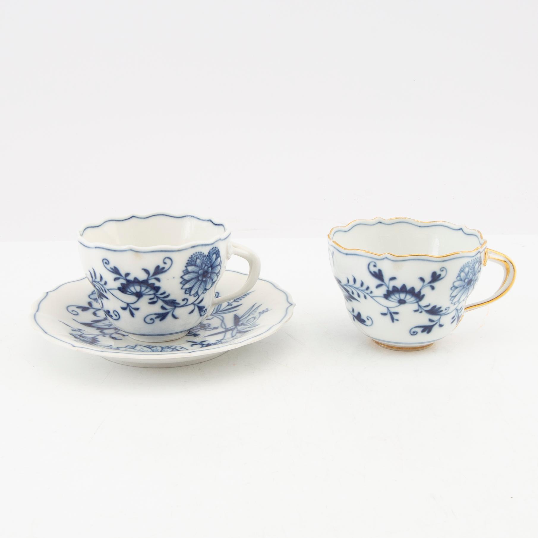 Service 21 pcs Meissen porcelain, first half of the 20th century.