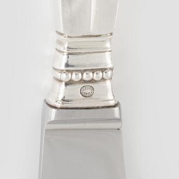 A Danish 20th-century 40-piece sterling silver 'Acanthus' table-service, Johan Rodhe for Georg Jensen, Copenhagen.