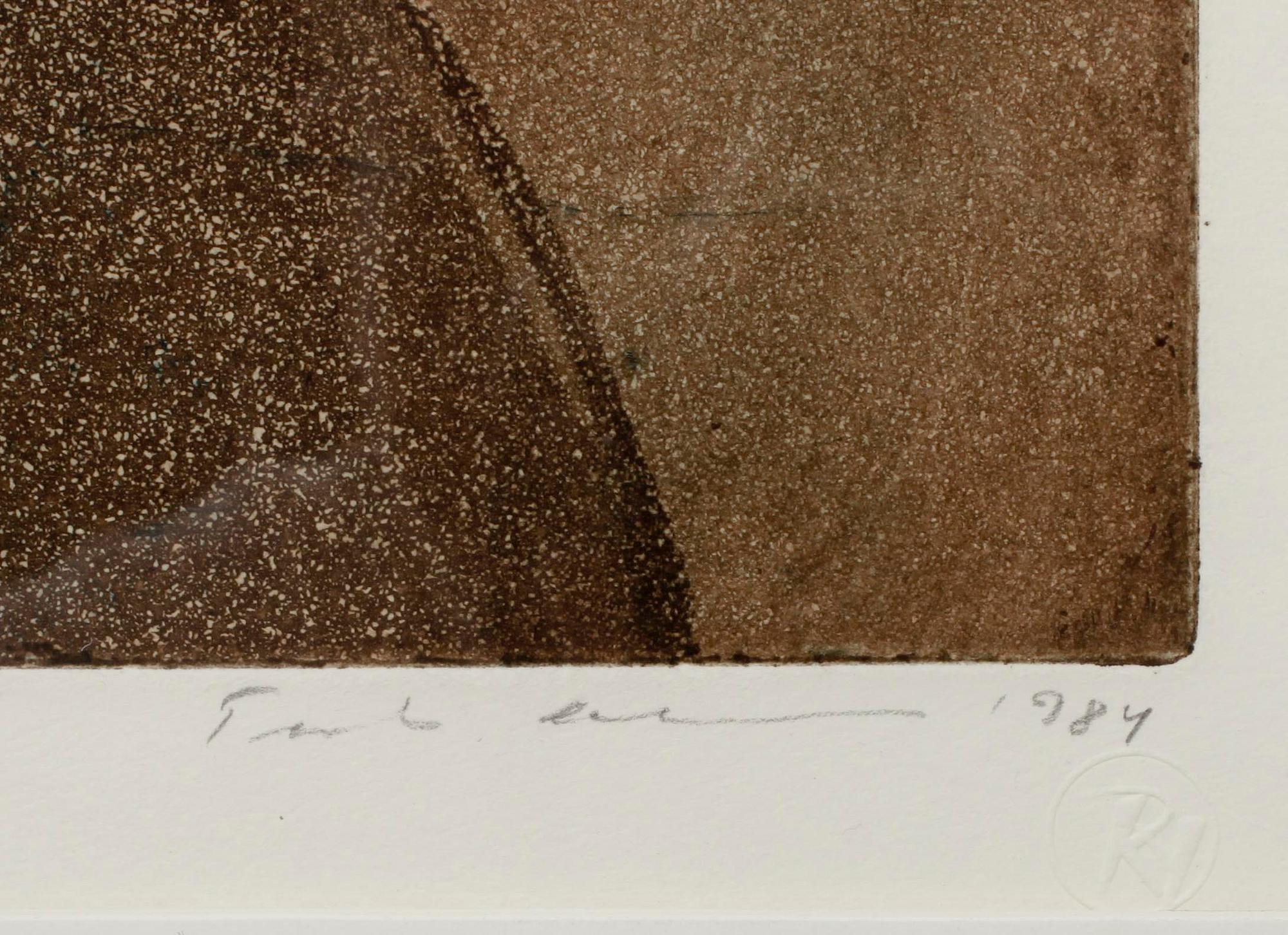 TUULA LEHTINEN (FINLAND), färgetsning, sign. och dat. 1984.