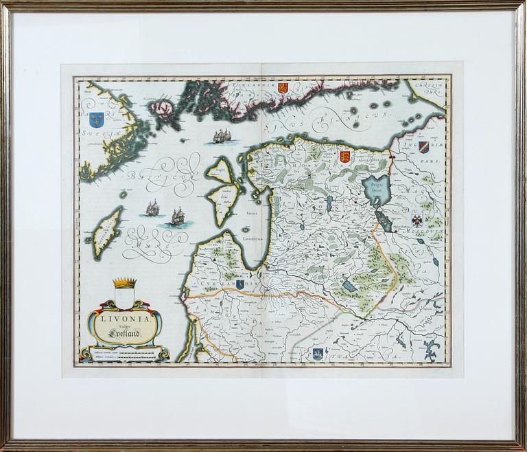 KARTA, etsning, 1800-tal.