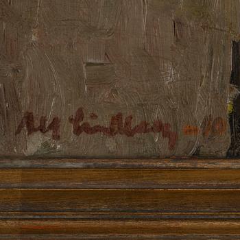 Alf Lindberg, oil on canvas, signed and dated -40.