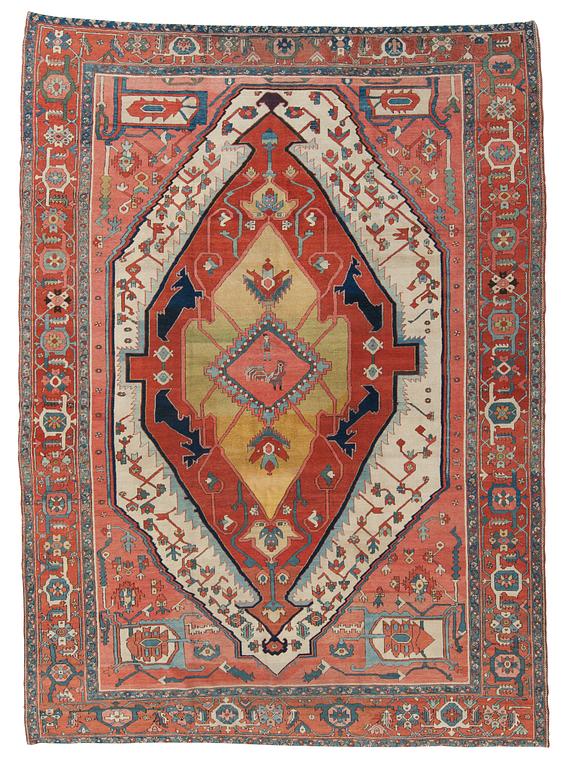 CARPET. Antique Heriz. 431,5 x 301 cm.