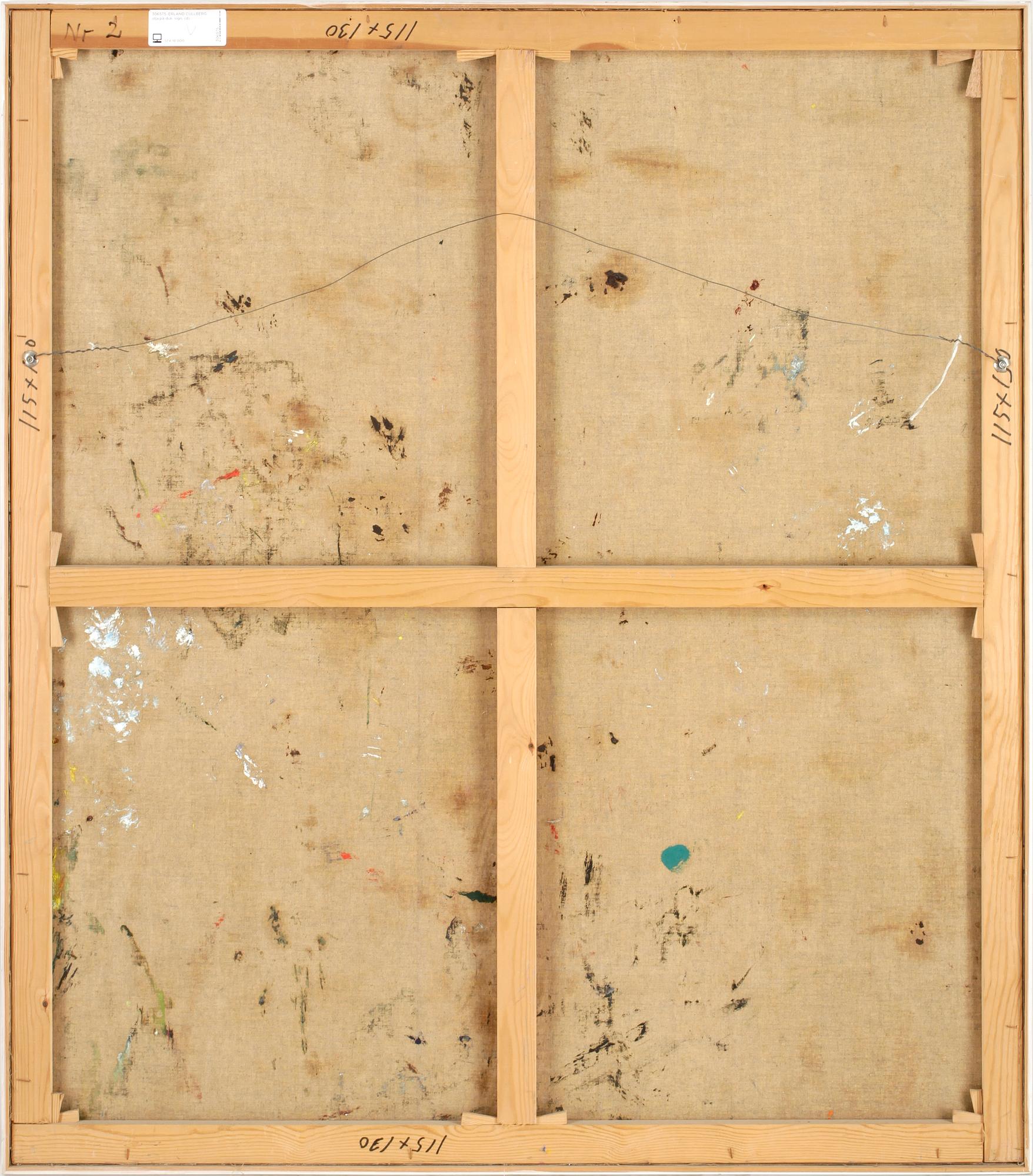 ERLAND CULLBERG, olja på duk, sign,