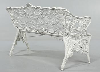 TRÄDGÅRDSSOFFA, Melins Metallgjuteri Anderstorp, 1900-talets andra hälft.