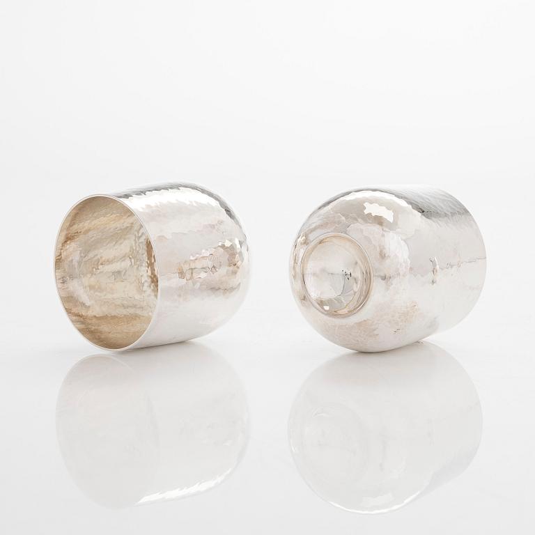 Tapio Wirkkala, four beakers, model TW 469, Kultakeskus, Hämeenlinna 2005.