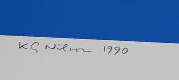 K-G NILSON, färgseriegrafi, sign, dat 1990 o numr 152/250.