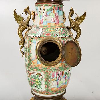 A three pcs clock and candelabras China 19th/20th century.