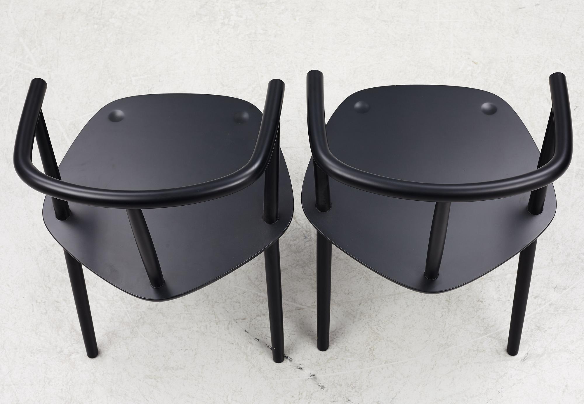 Claesson Koivisto Rune, a pair of 'Five chair', Meetee, Japan, 2013.