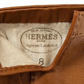Hermès, handskar, storlek 8.