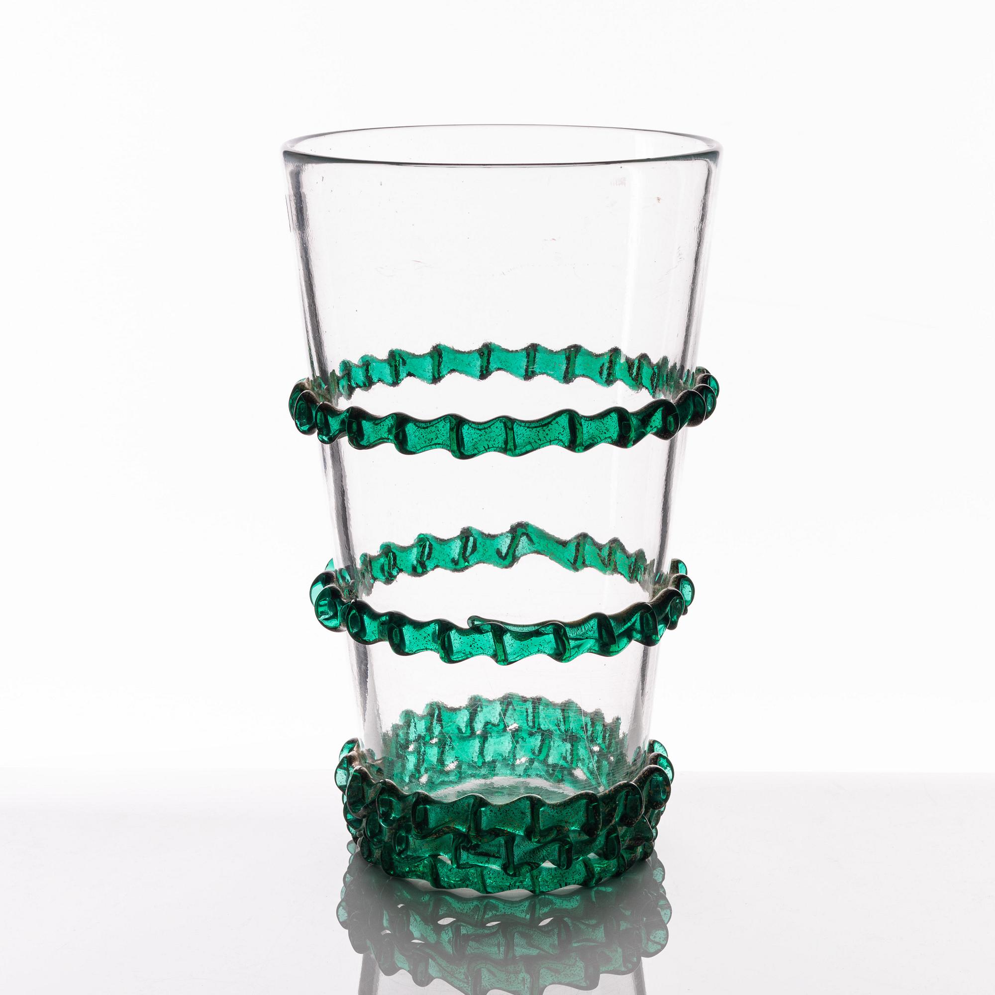 Fratelli Toso, a glass vase, Murano, Italy.