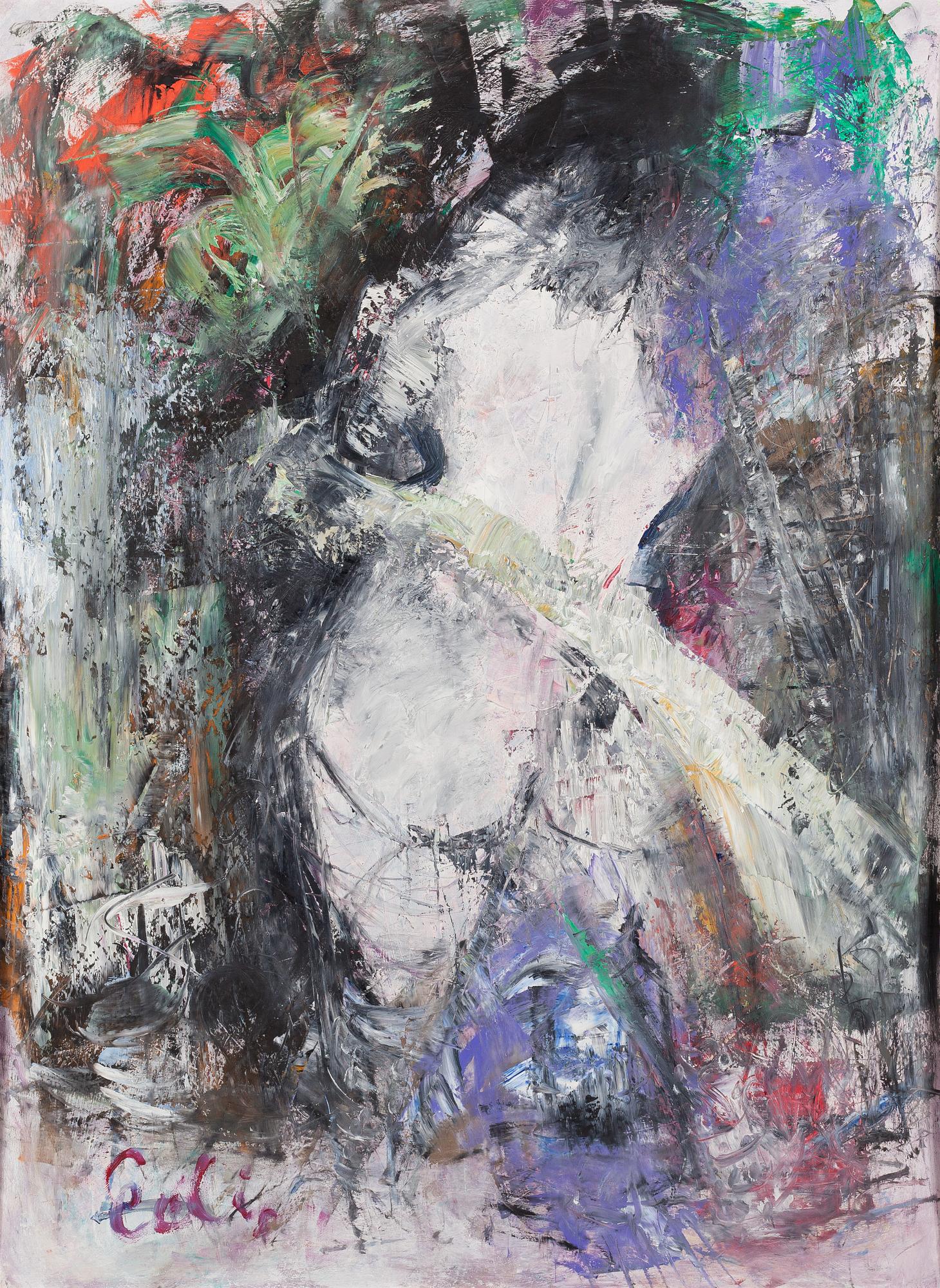 Eelis Knuutila, oil on board, signed.