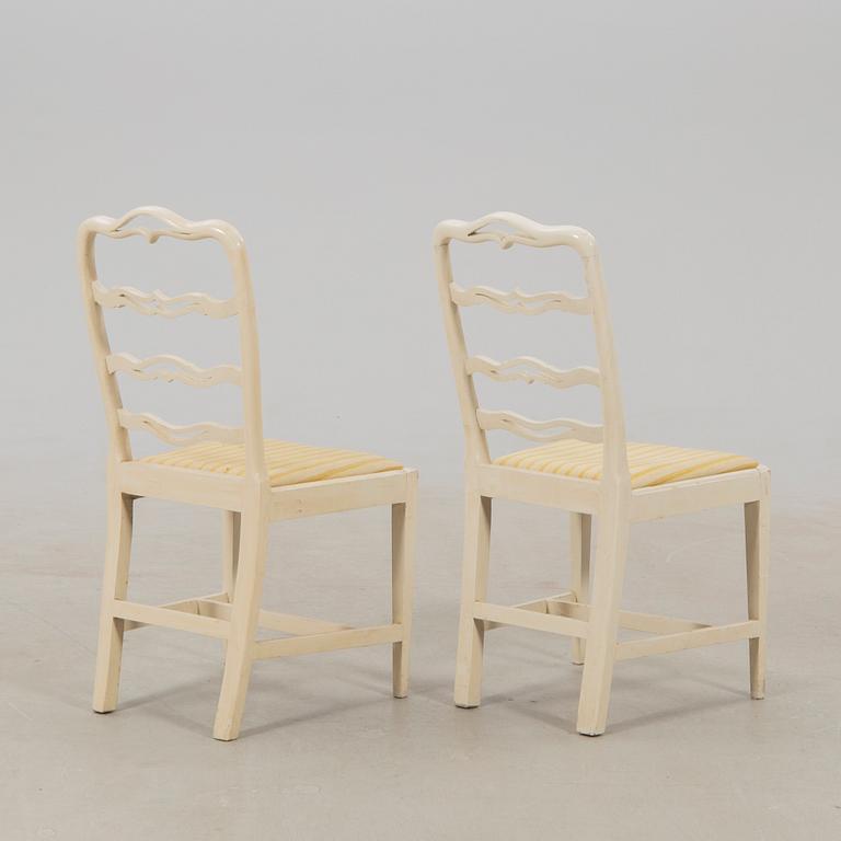 Chairs, six pieces, first half of the 19th century.