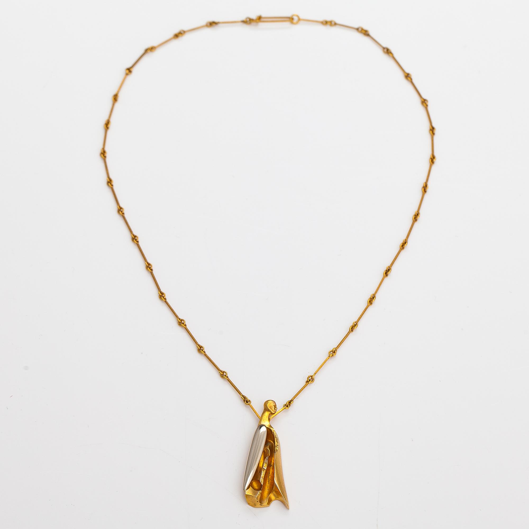 Björn Weckström, Kaulakoru "Moskittojen herra", 14K kultaa ja platinaa. Lapponia 1980.