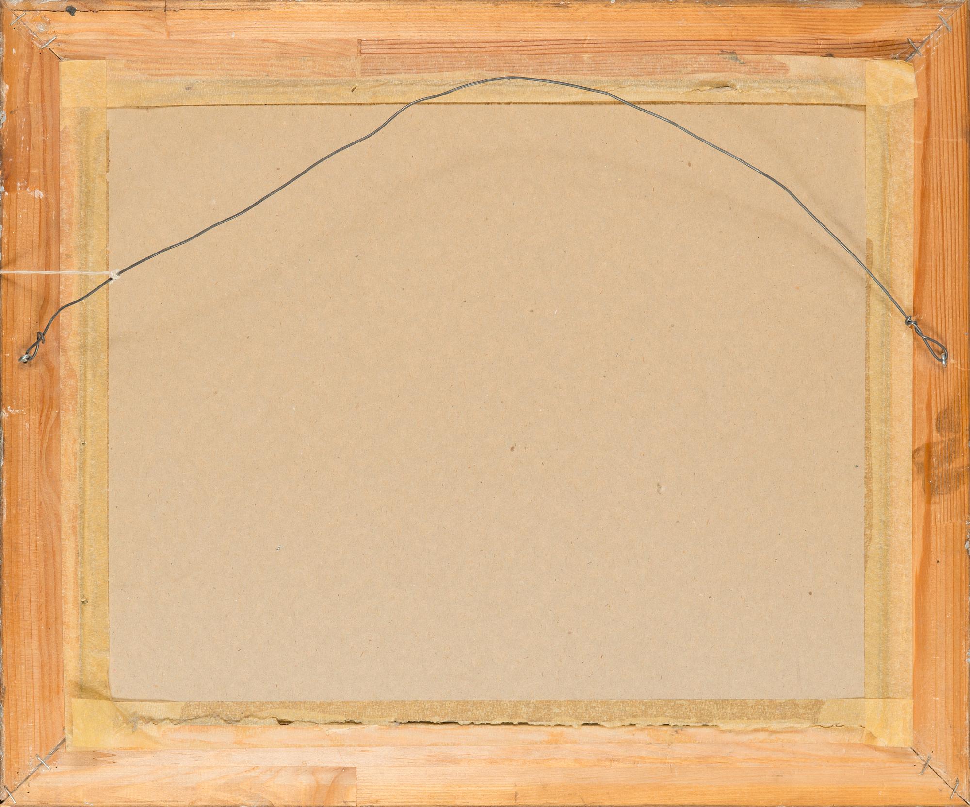 Atte Laitila, olja på papper lagd på pannå, signerad och daterad -20.