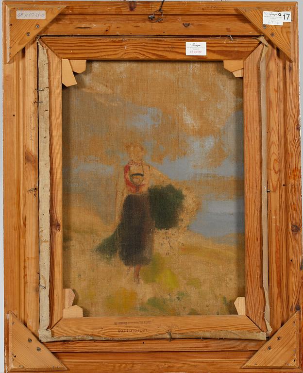 HANS DAHL, oil on canvas, signed.