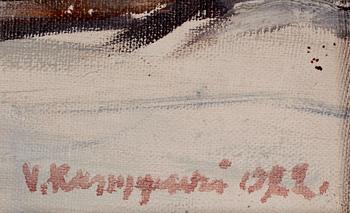 VÄINÖ KAMPPURI, olja på duk, sign o dat 1922.