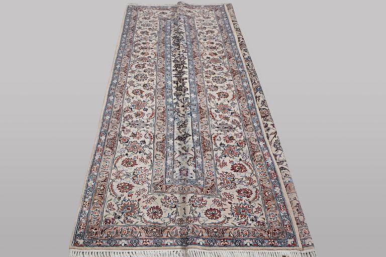 A carpet, Nain, part silk, 6 laa, ca 350 x 215 cm.