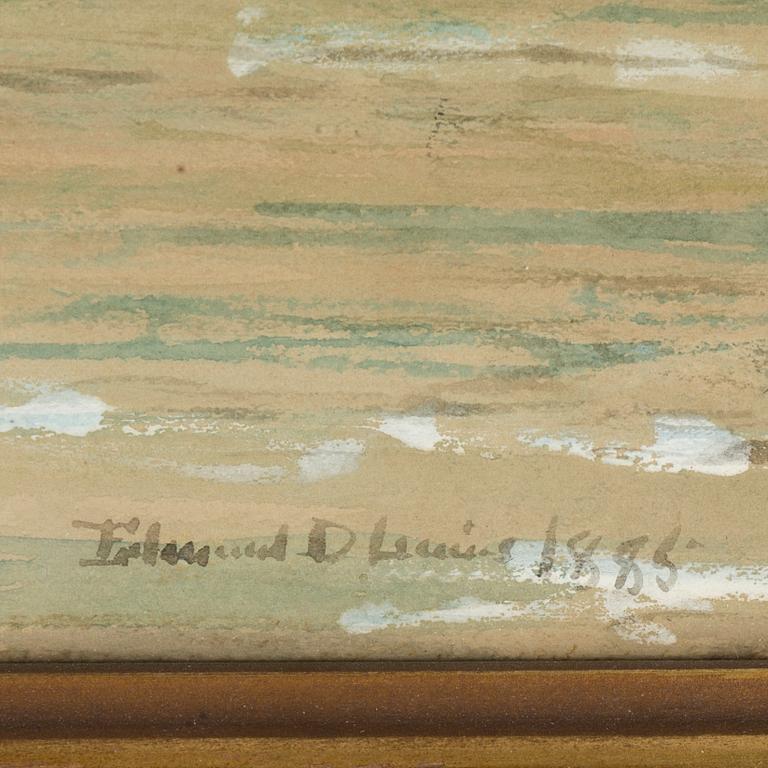 Edmund Darch Lewis, a watercolor. Signed and dated 1895.