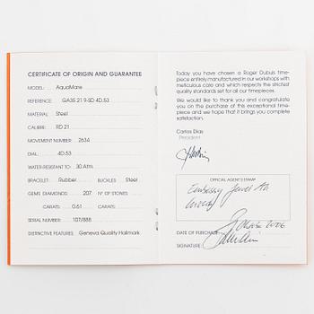 Roger Dubuis, AquaMare, Just for friends, wristwatch, 35 x 35 (49) mm.