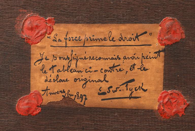 Edward Tyck, "La force primele droit".