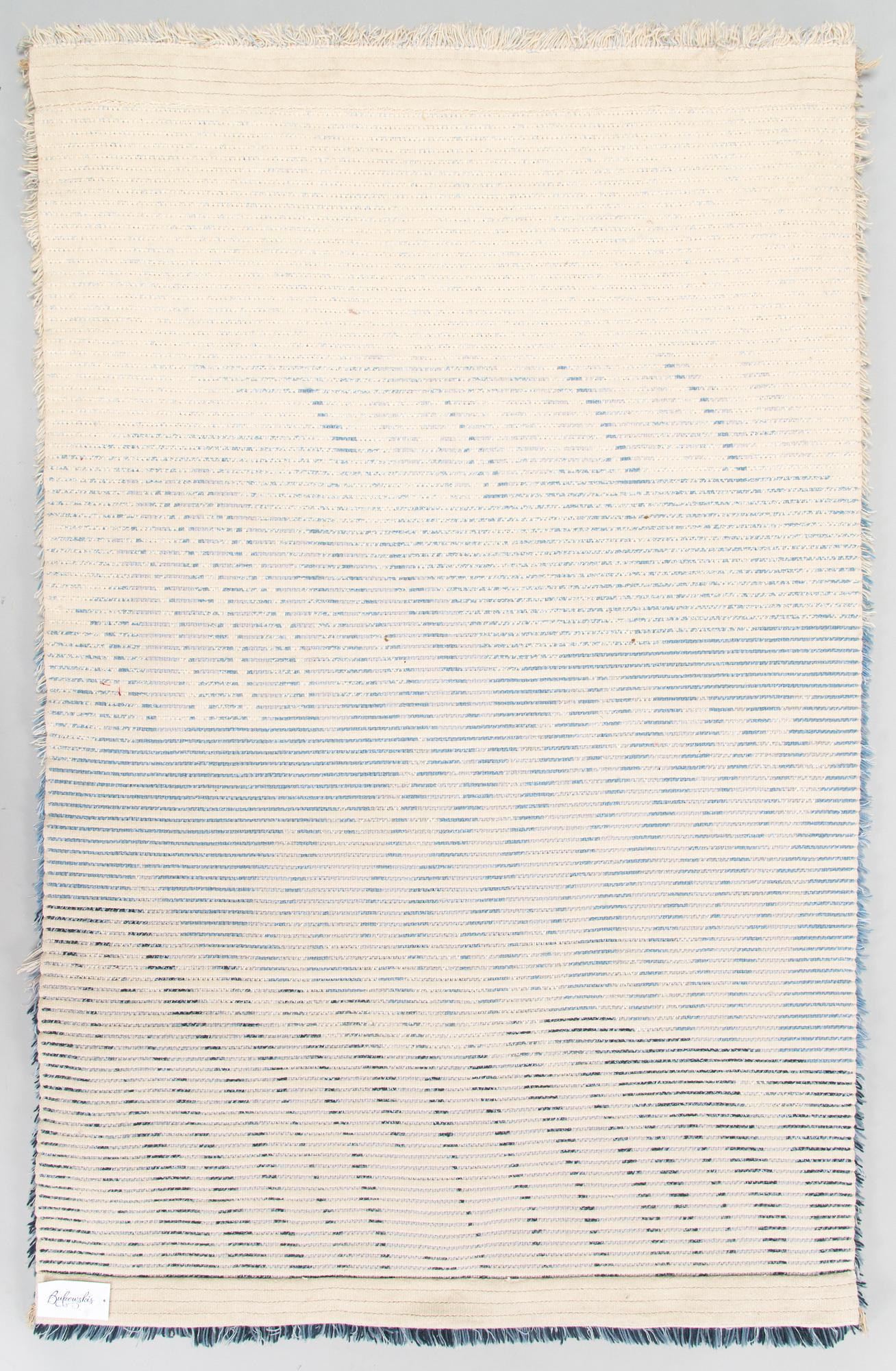 Riitta Kostamoinen, A Finnish long pile Ryijy Rug, for Helmi Vuorelma. Circa 170  x 110 cm.