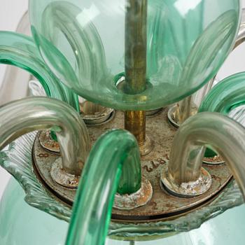 Gio Ponti, ljuskrona, Venini, Murano, Italien, 1945-50.