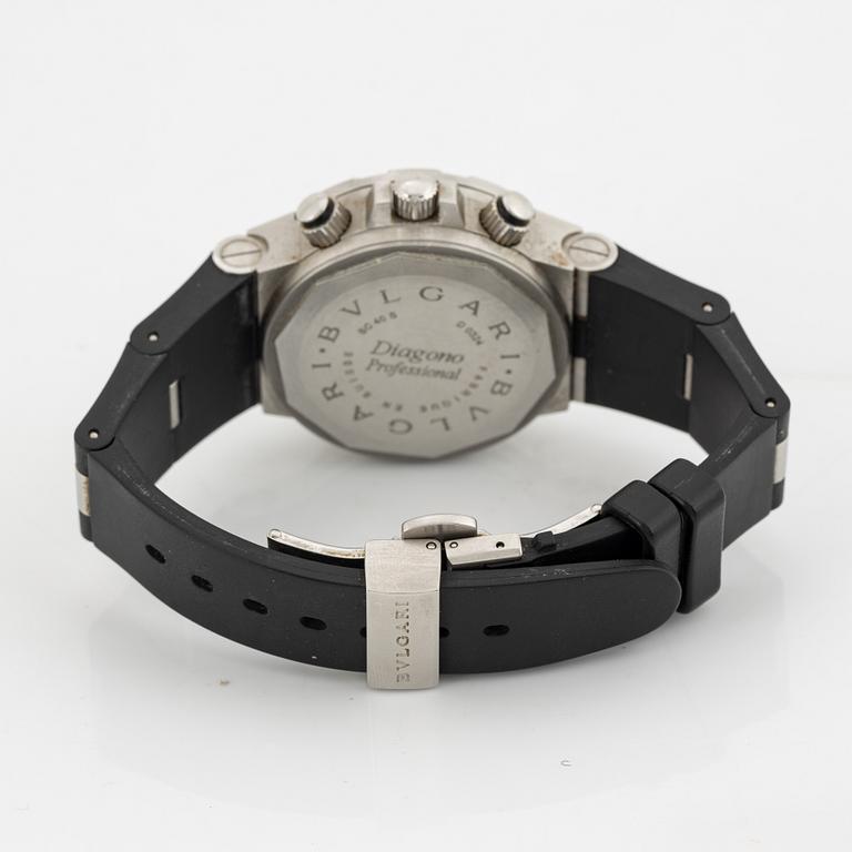 Bulgari, Diagono, Scuba Chrono Fly-Back, wristwatch, 40 mm.