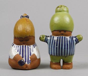 FIGURINER, 2 st, stengods, Lisa Larson, Gustavsberg.