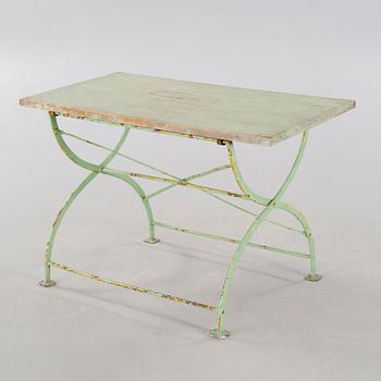 A mid 20th cenutry garden table.