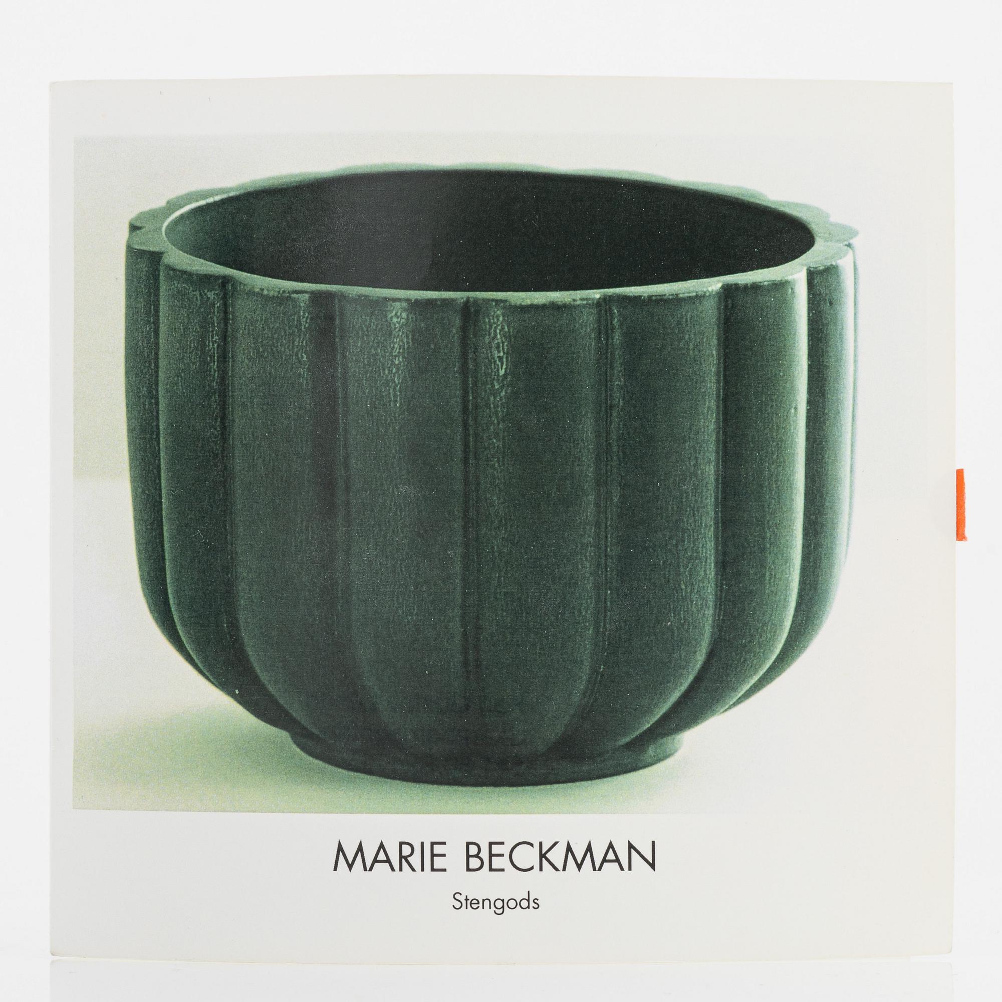 Marie Beckman, vas, keramik, signerad MB.