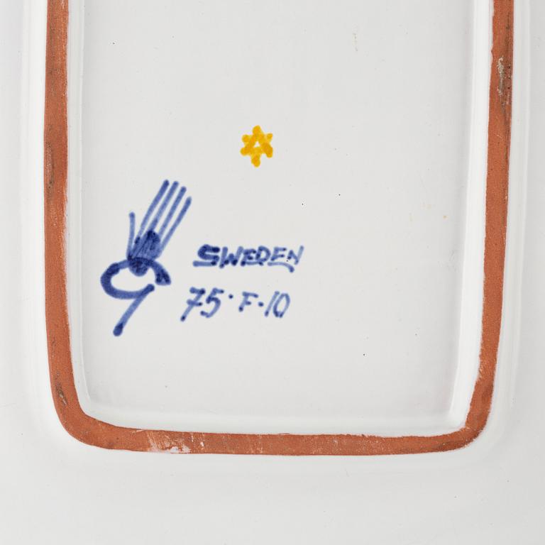 Stig Lindberg,  fat, 3 st, fajans, Gustavsberg studio.