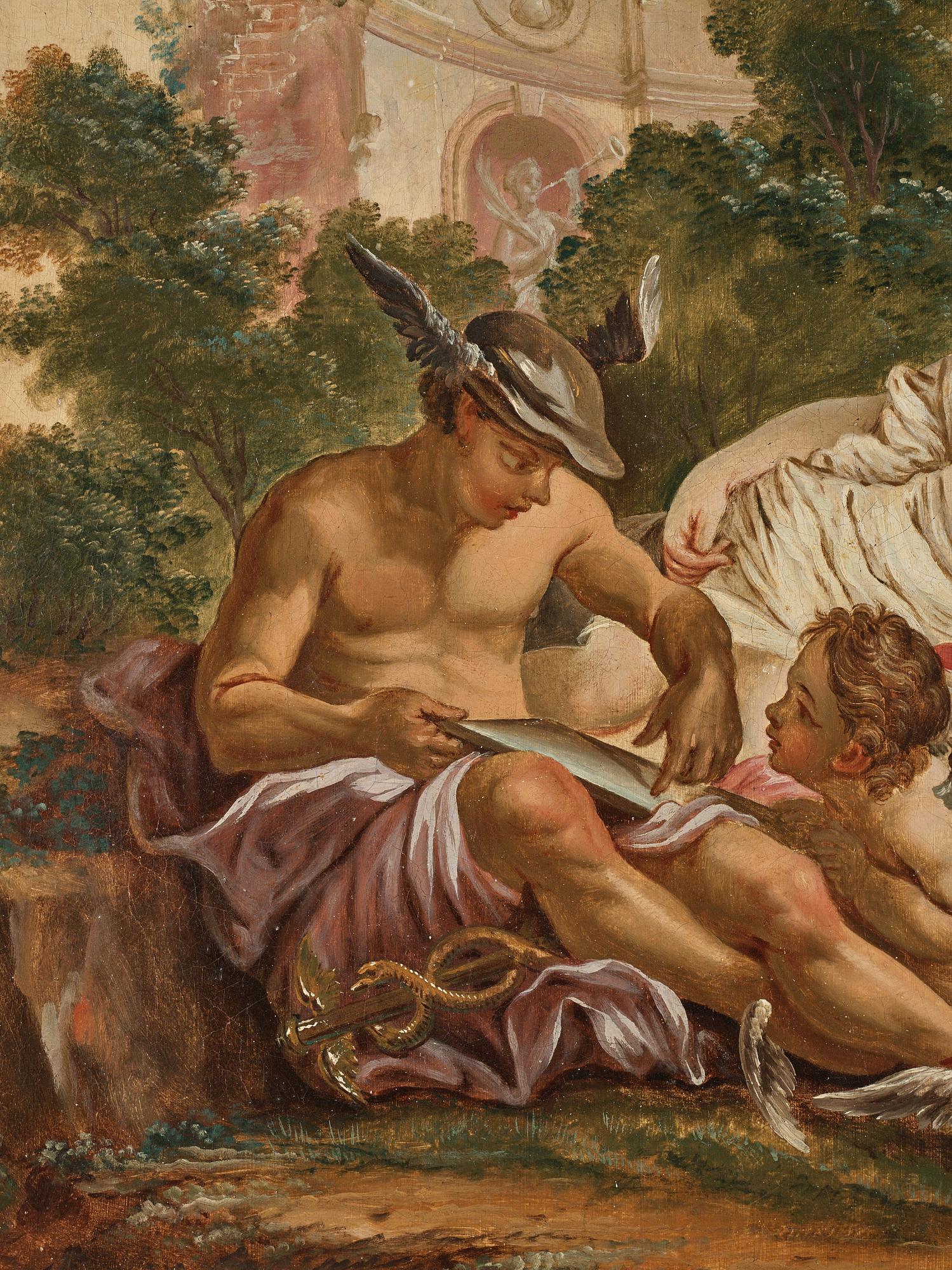 Johan Pasch Attributed to, "L'éducation de l'amour par Mercury".