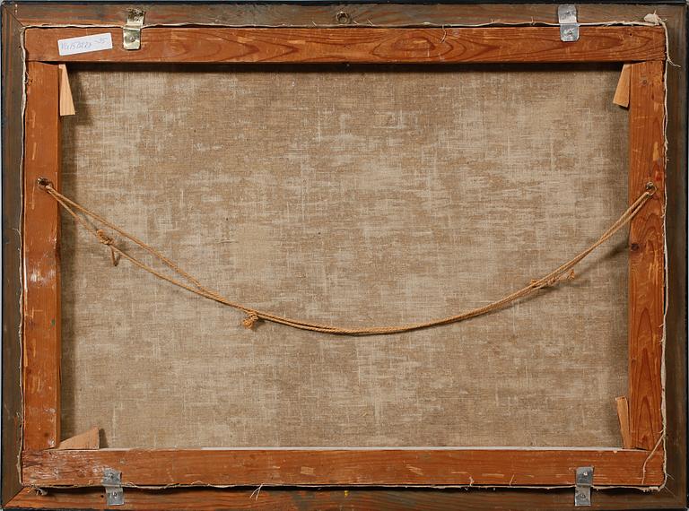 OKÄND KONSTNÄR, olja på duk, osignerad, omkring sekelskiftet 1800/1900.