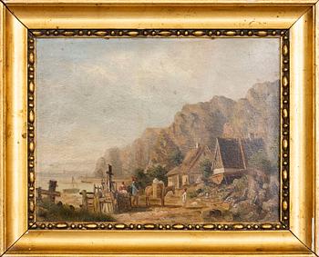 Edvard Michael Jensen, ascribed to oil on canvas laid on panel.