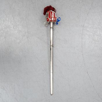 A Regulation Basket hilted broadsword for Highland officers, with scabbard, late 20th Century.