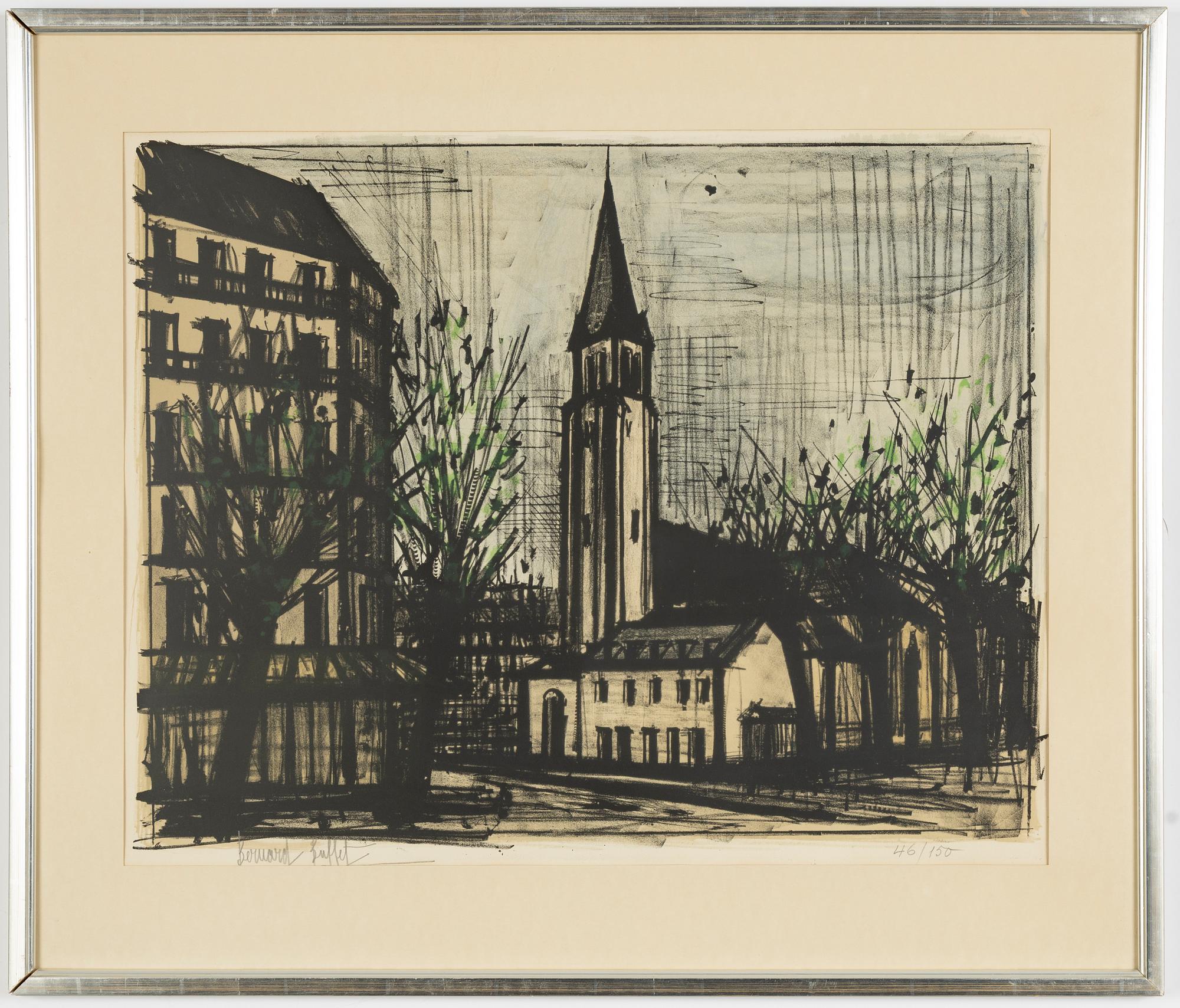 Bernard Buffet, "Place Saint-Germain-des-Près".