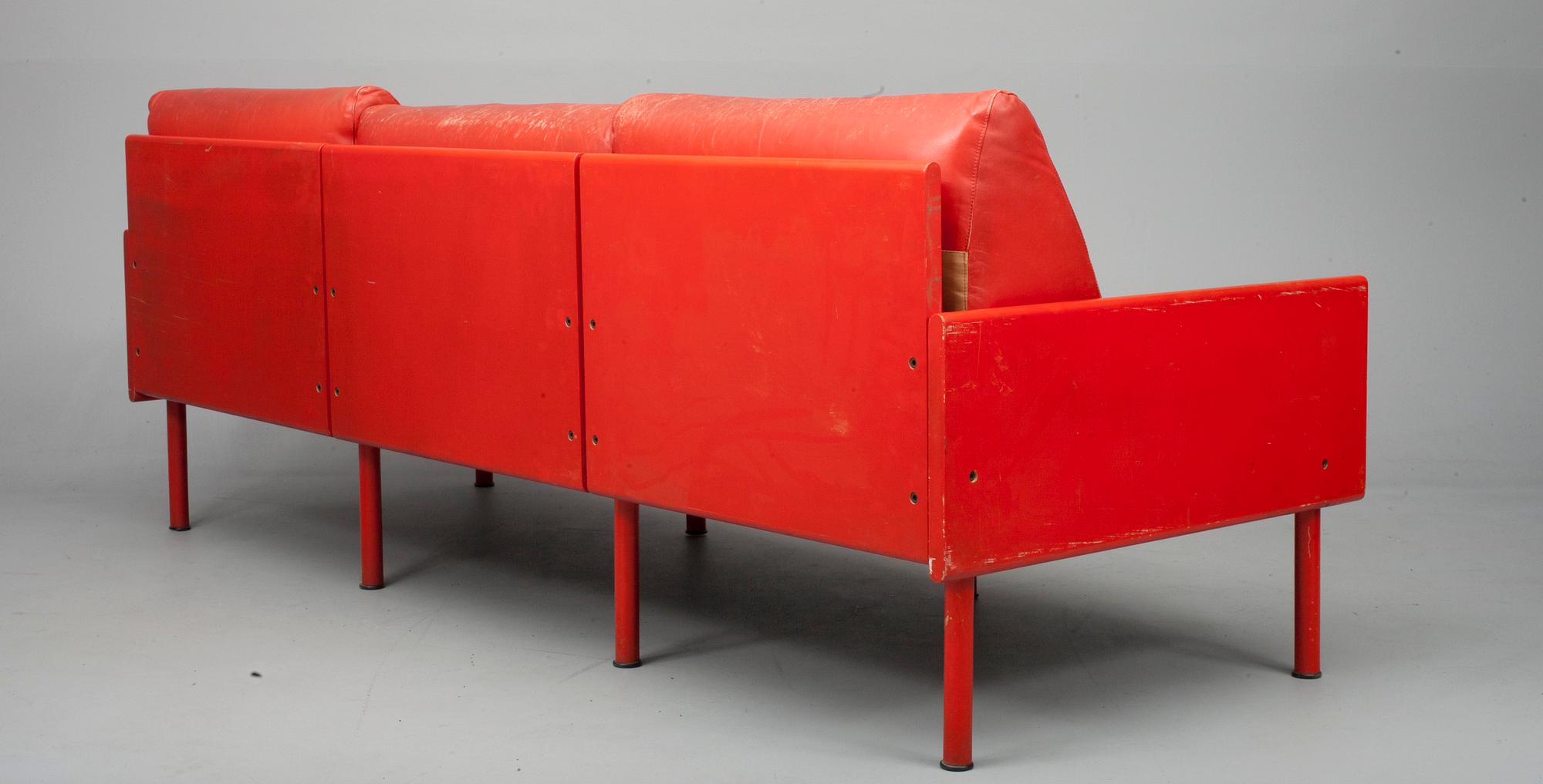 SOFFOR, ett par, trä och metall, "Ateljésoffa" Yrjö Kukkapuro, Haimi, 1960-tal.