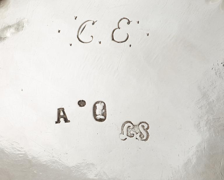 GRÄDDSNÄCKA, av Lorens Stabeus, Stockholm 1759. Rokoko.