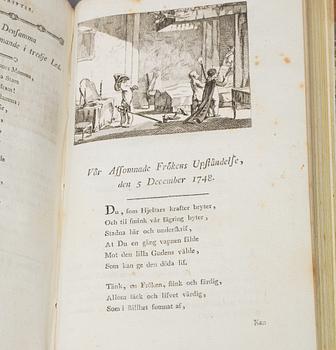 BOK, 2 vol, "Olof von Dalins Poetiska Arbeten", Stockholm 1782-83.