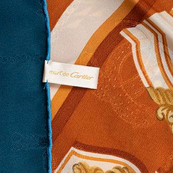 Cartier, a 'Saint-Pétersbourg' jacquard silk scarf.